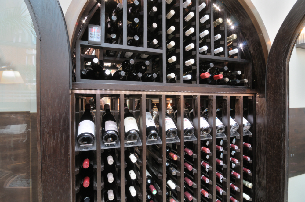 air conditioned wine walls