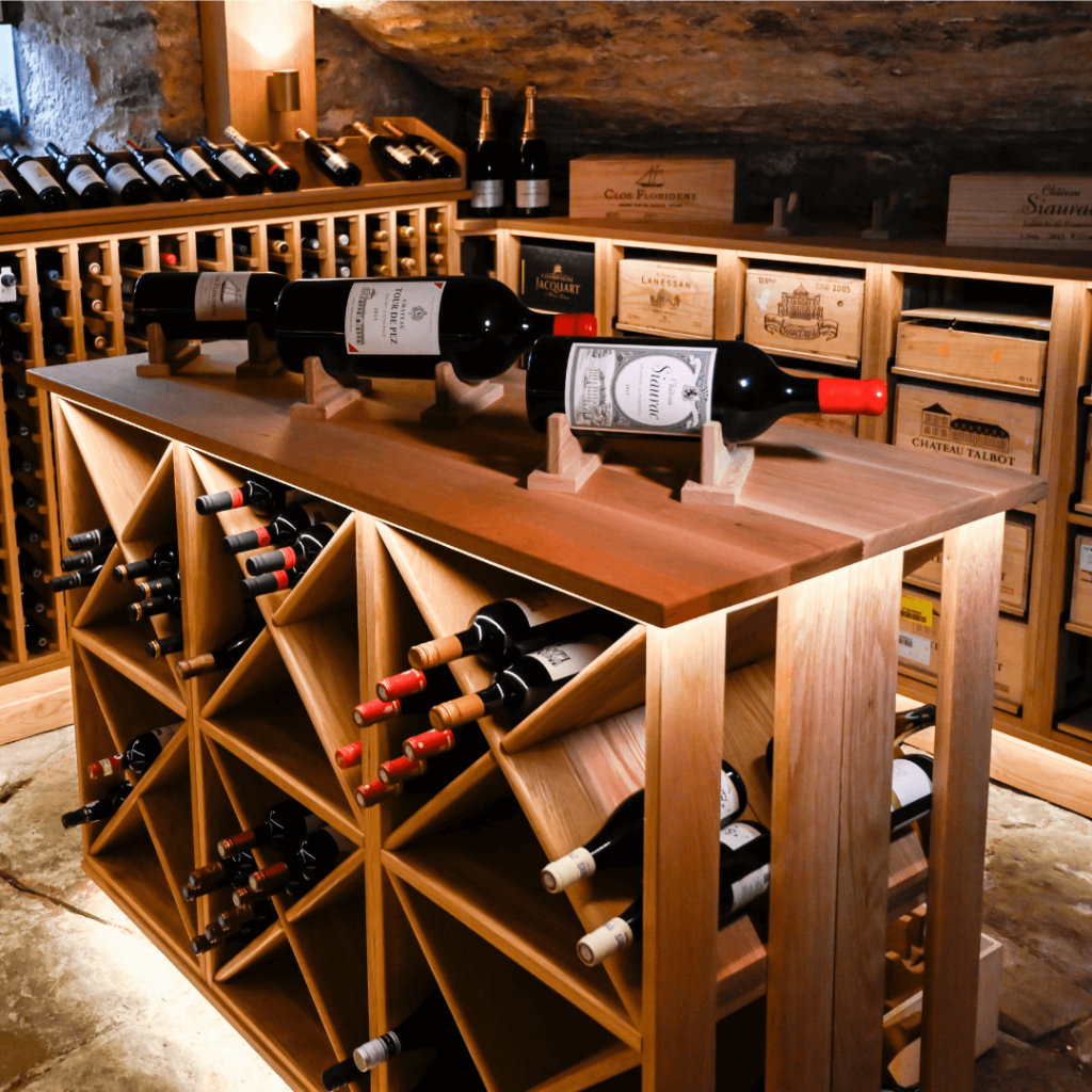 basement wine cellar installation
