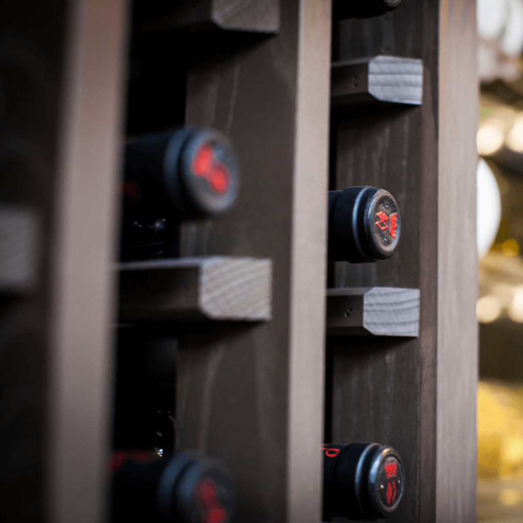wine rack details bespoke joinery