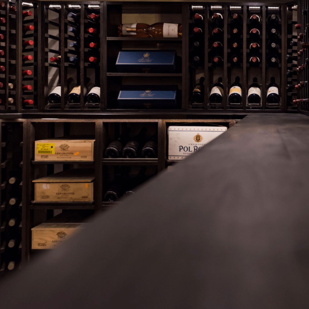 wenge wood wine cellar