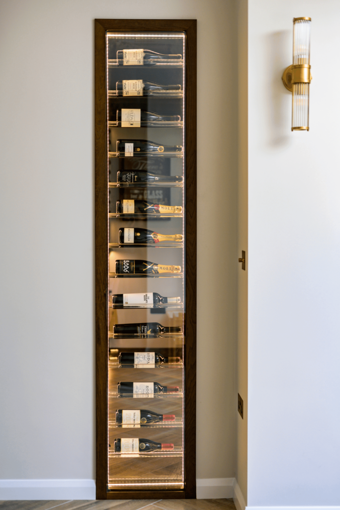 feature glass wine wall