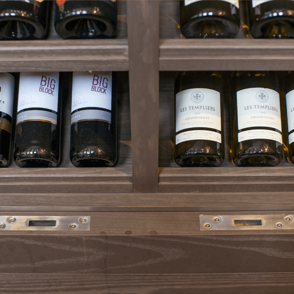 secure locking wine storage