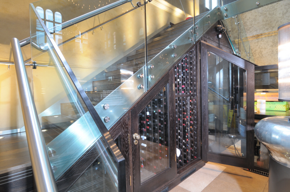 under stairs wine storage
