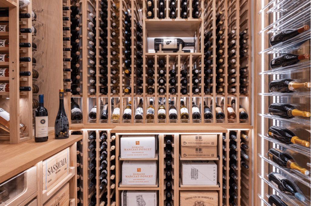 wine cellar custom made racking