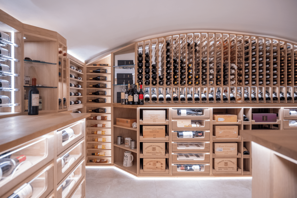 bespoke door for a wine cellar