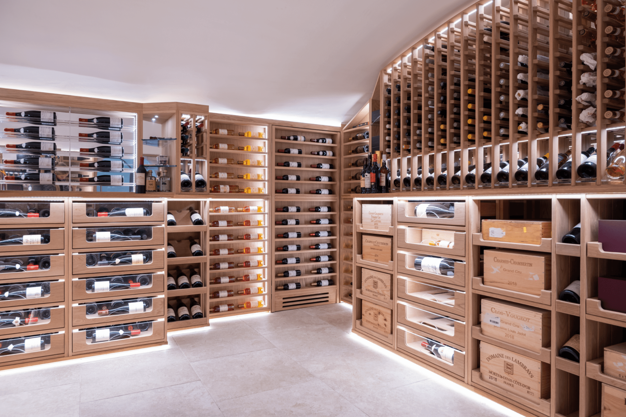 Solid Oak Arched Cellar, Kent - Sorrells Custom Cellars