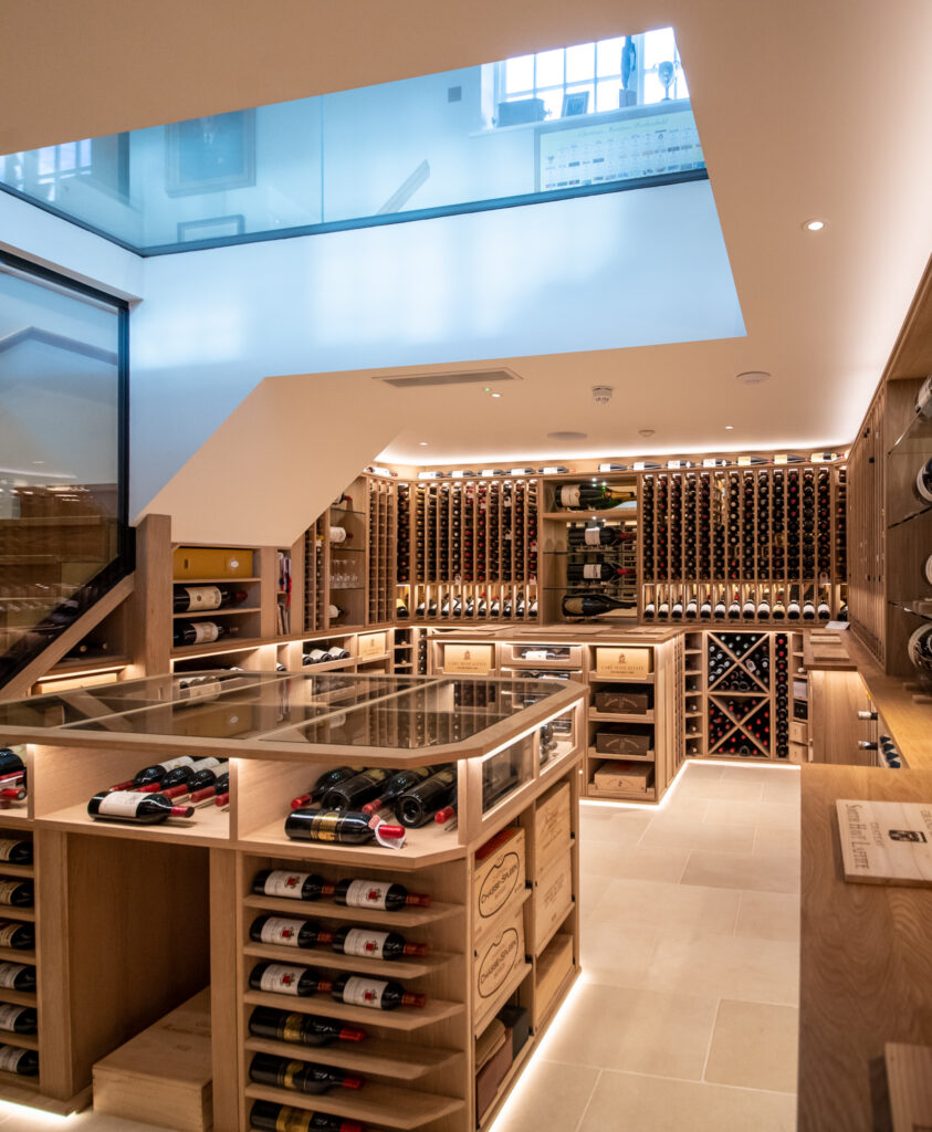 A full wine cellar within a kent property