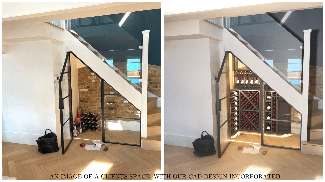 understairs wine storage idea