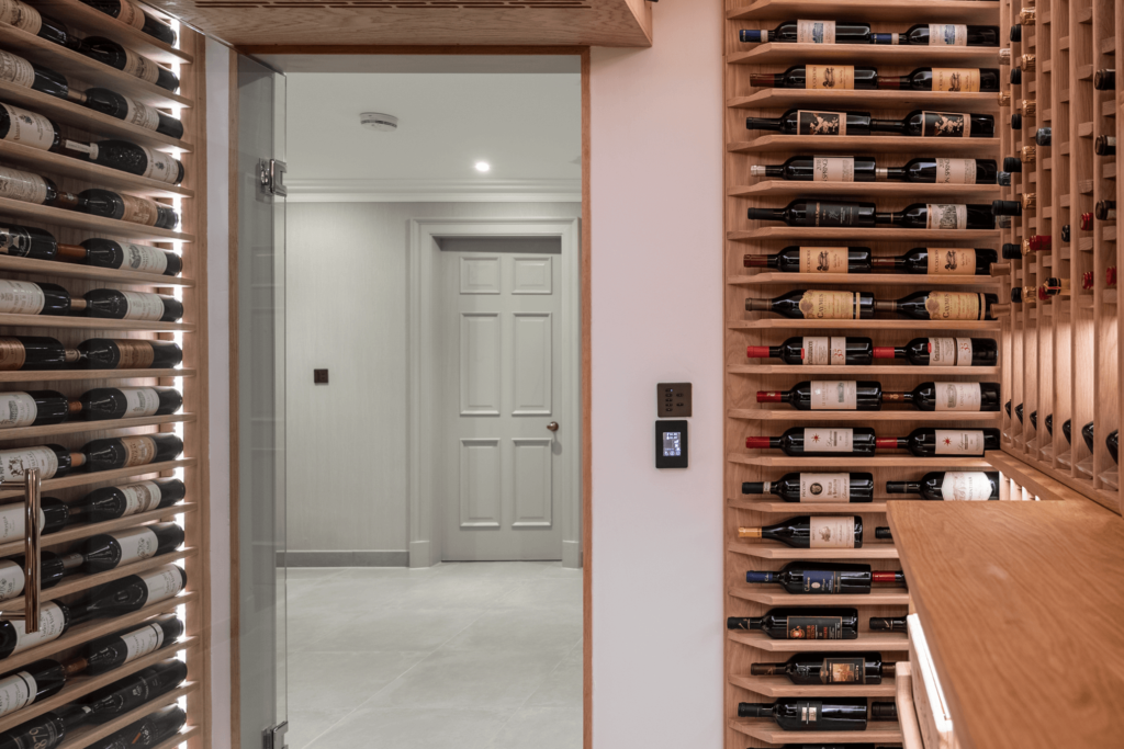 wine cellar design with temperature control