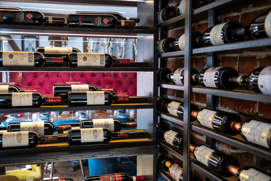 A view through the wine cellar at the Dog and Pickle in Essex