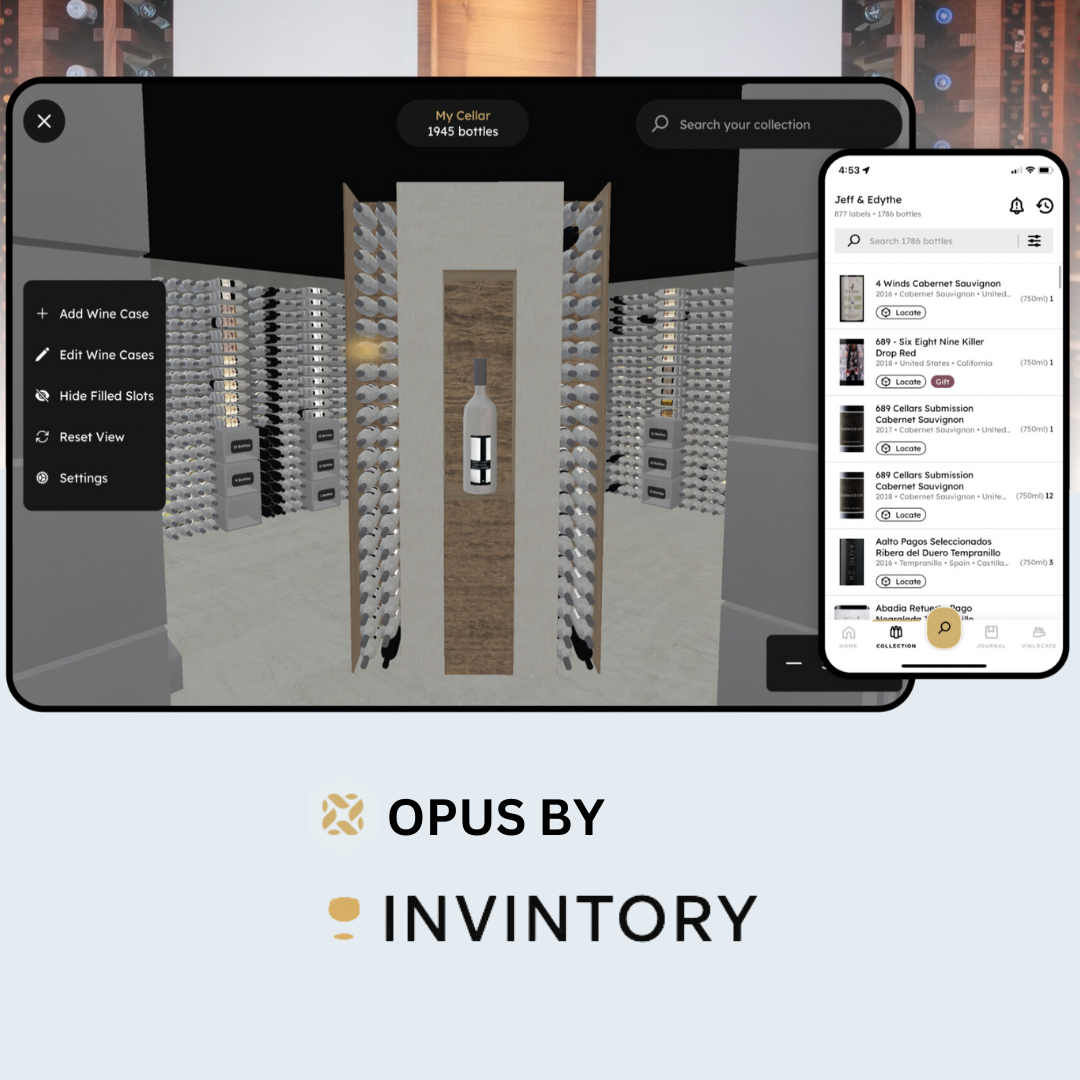 opus by Invintory, shown on the screen of an Ipad