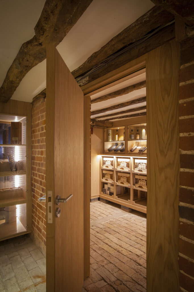 Wine cellar designed for tasting and display